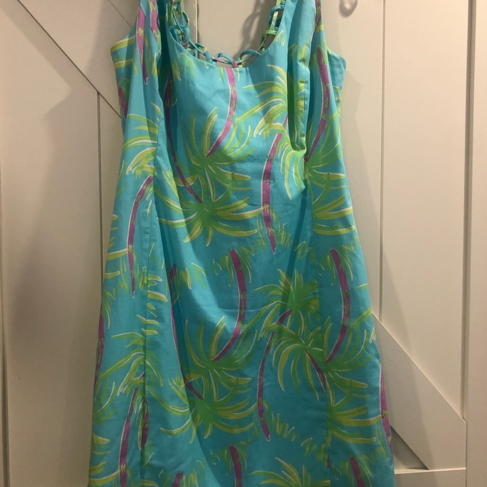 Lilly Pulitzer dress palm tree print - Picture 4 of 8